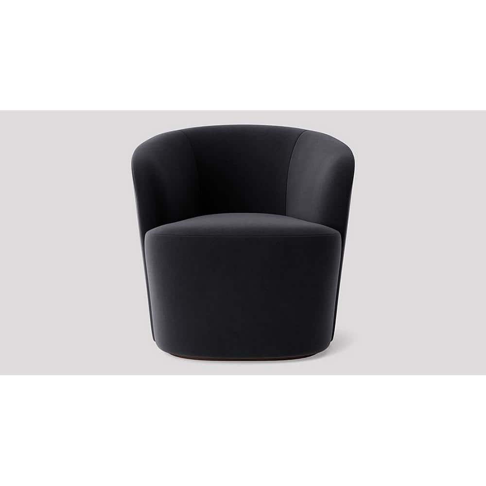 Aron Accent chair Velvet in Black Color