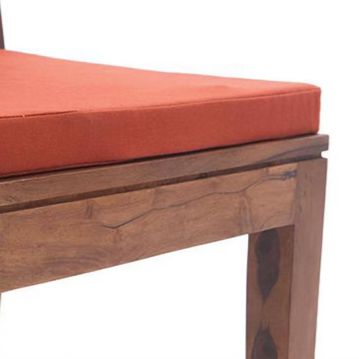 Puco Seat Cushions Set of 2 in Burnt Orange Coilour