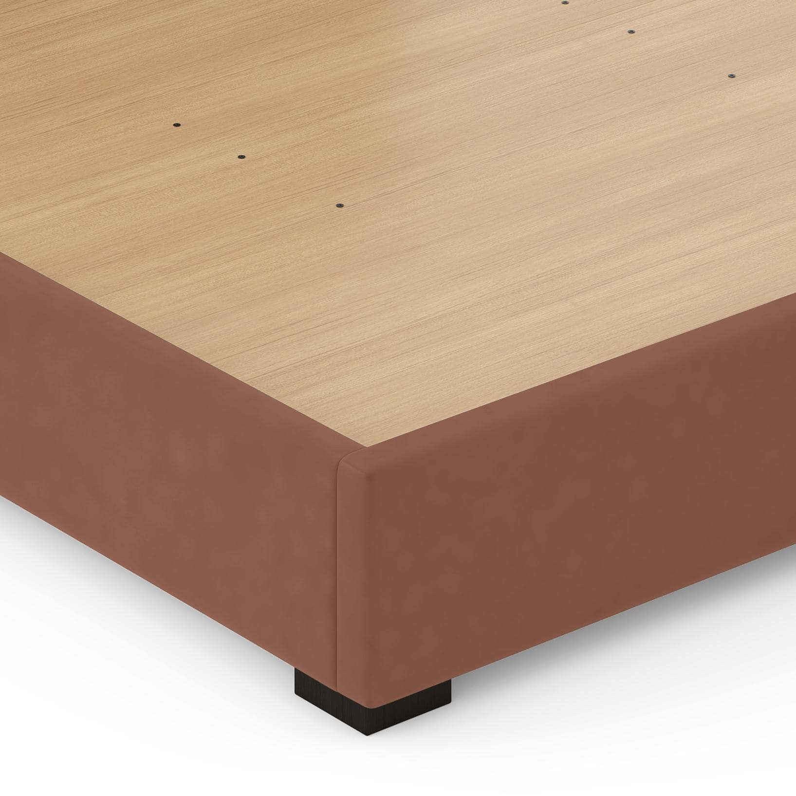Milan Engineered Wood King Size Bed with Hydraulic Storage in Mocha Mouse Velvet Colour
