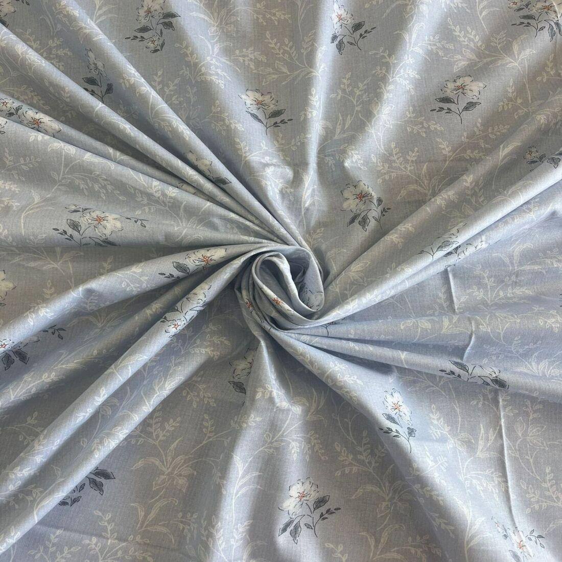 Threads Silky Touch Premium Super Double Queen Size Flat Bedsheet 254 x 230 cms