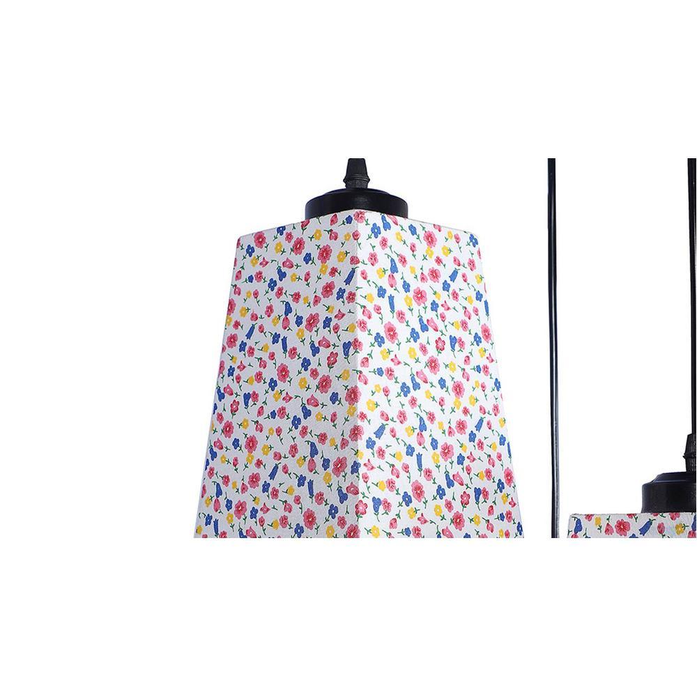 Isaias Multicolour Fabric Cluster Hanging Light