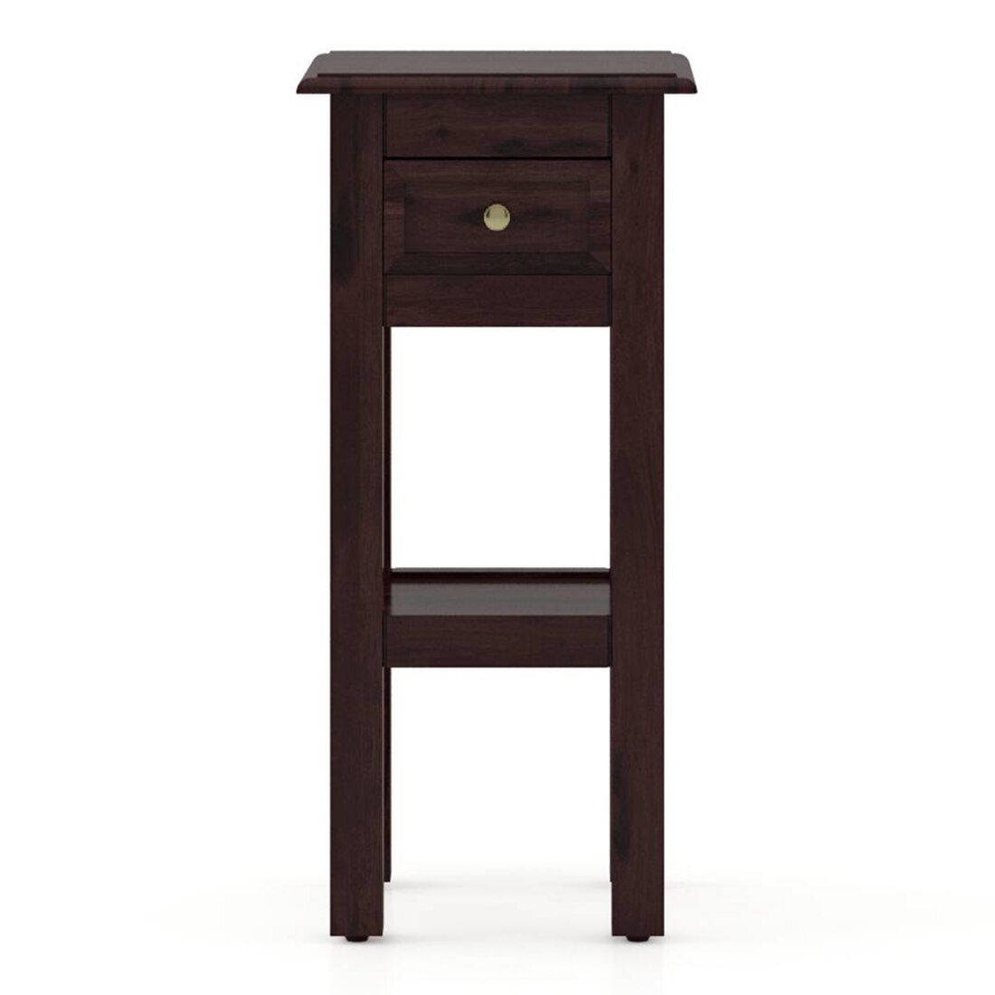 Easton Solid Wood Side Table in Mahogany Finish