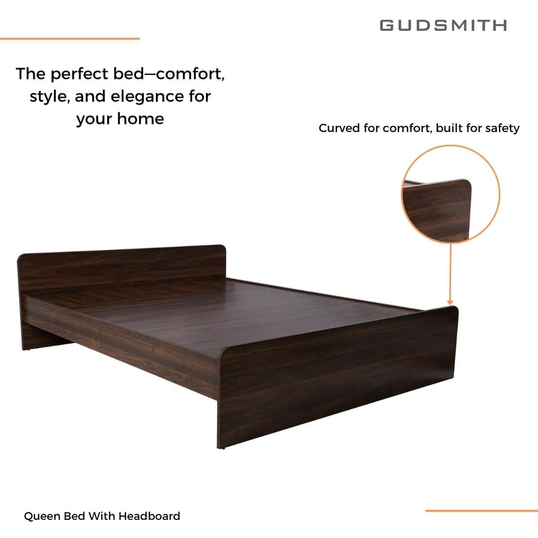 Esmeralda Queen Bed without Storage