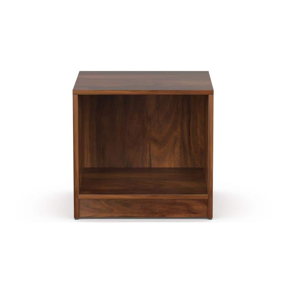 Oliver Engineered Wood Bed Side Table, End Table with Storage Lamp, Flower Stand for Bedroom Home Furniture (Brown Maple)