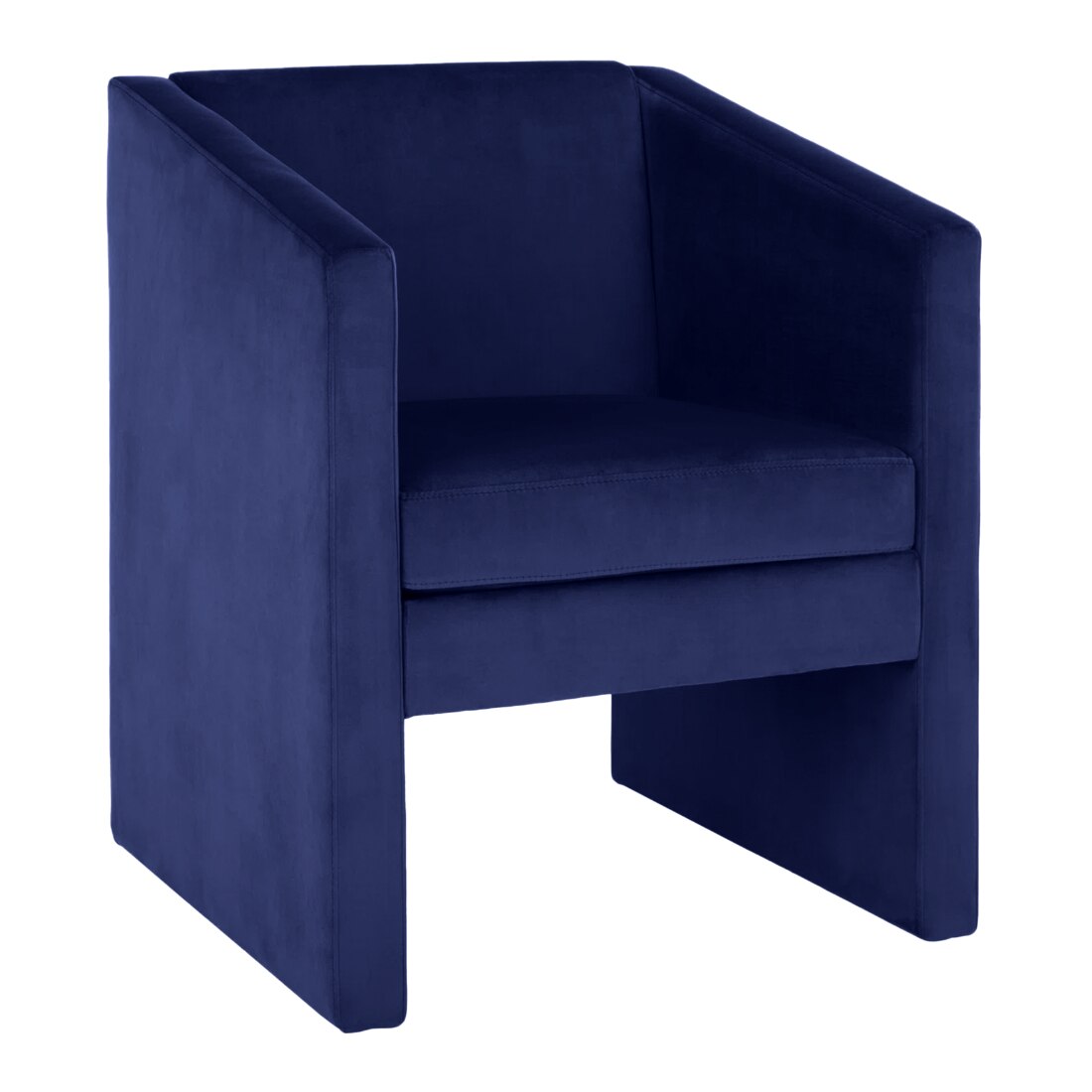 Shuntina Accent Velvet Chair in Navy Blue Colour