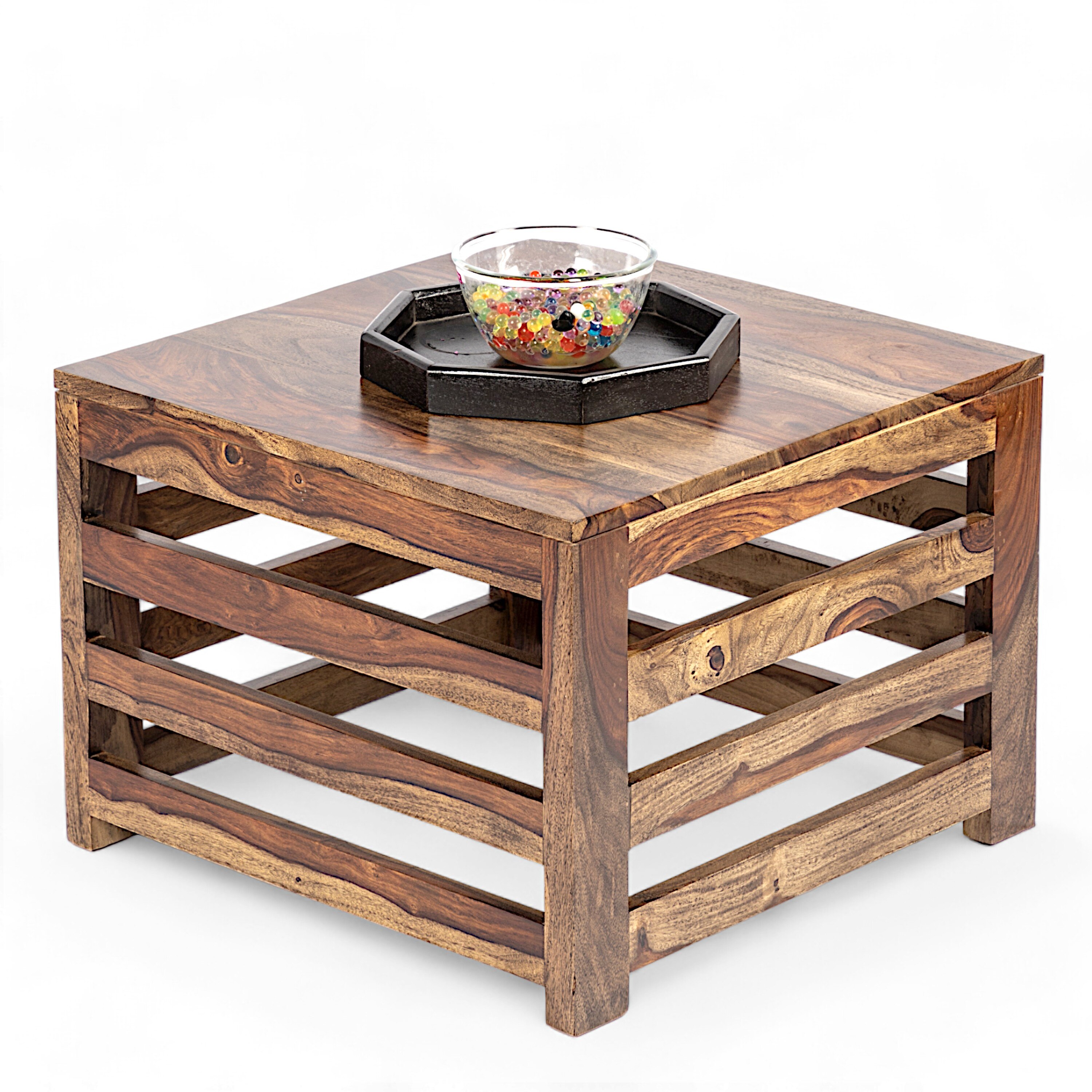 Montreal Sheesham Wood Coffee Table In Teak Finish