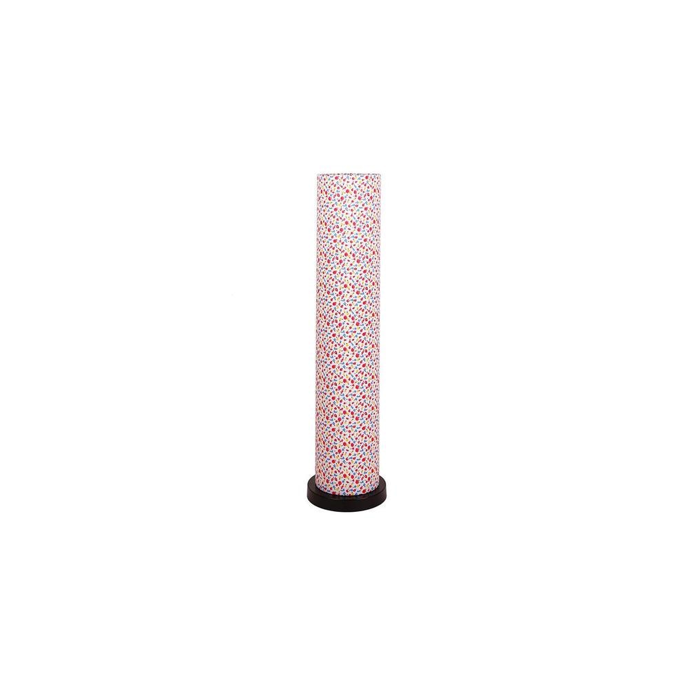 Uzo Multicolour Cotton Shade Floor Lamp