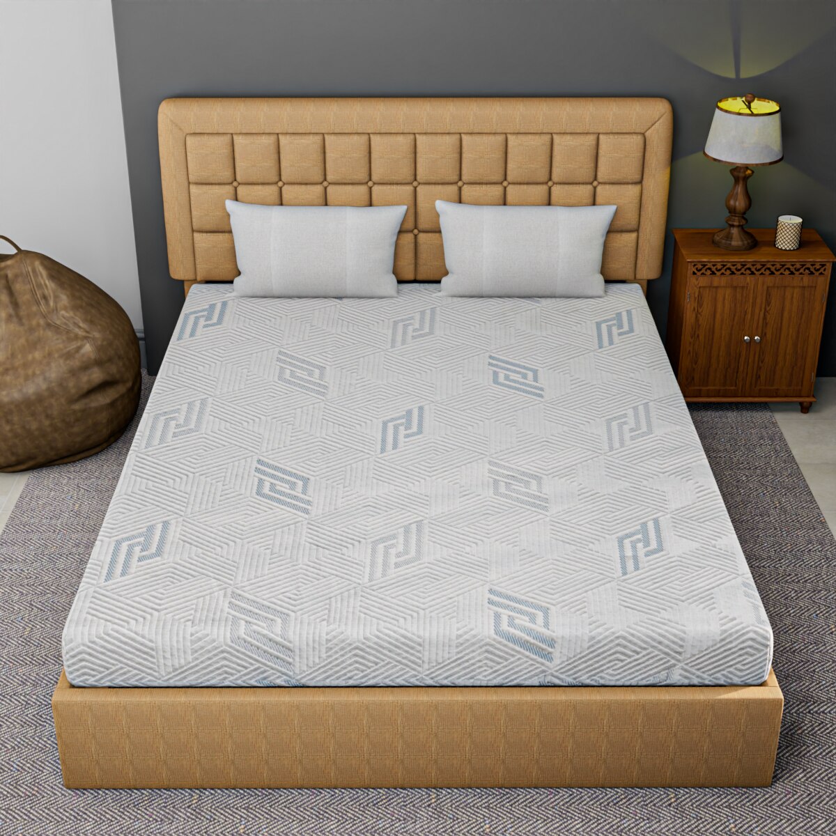 Drilled Air Cool Ortho Memory Single Mattress 72 X 36 8 Inches