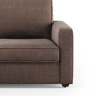 Apollo Sofa (Colour : Daschund Brown, Cushion : Soft, Back Type : Regular, Seating Capacity : Left Aligned 2 Seater + Left Aligned Chaise + Ottoman)