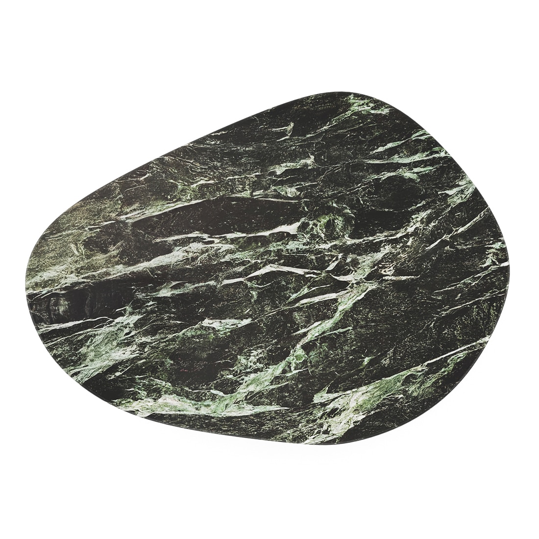 Oaklen Metal Coffee Table In Panda Black And White Marble And Chrome Base Finish