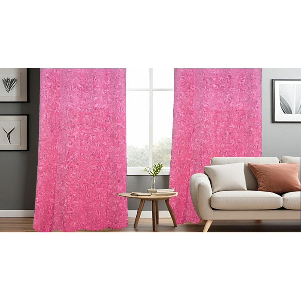 Velvet embo Pack of 2 Blackout Door Curtains