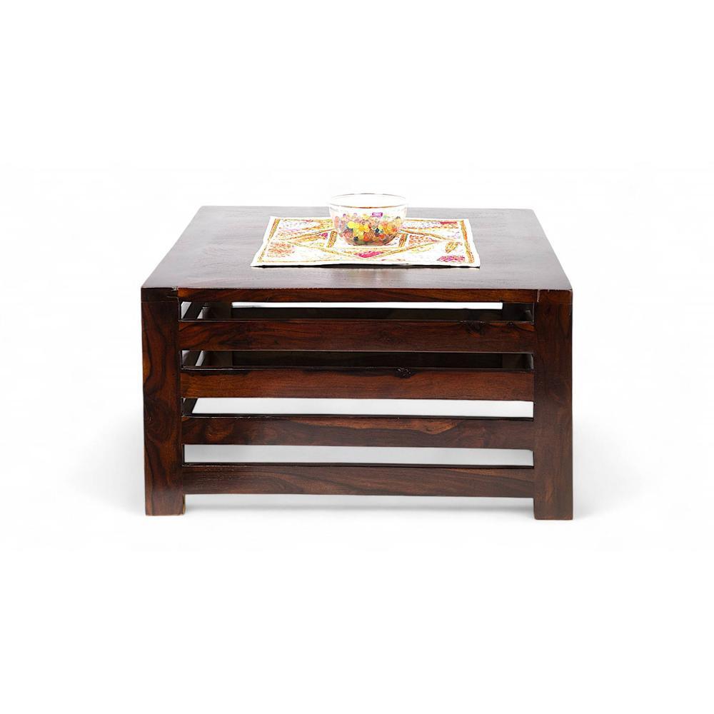 Montreal Sheesham Wood Coffee Table In Walnut Finish