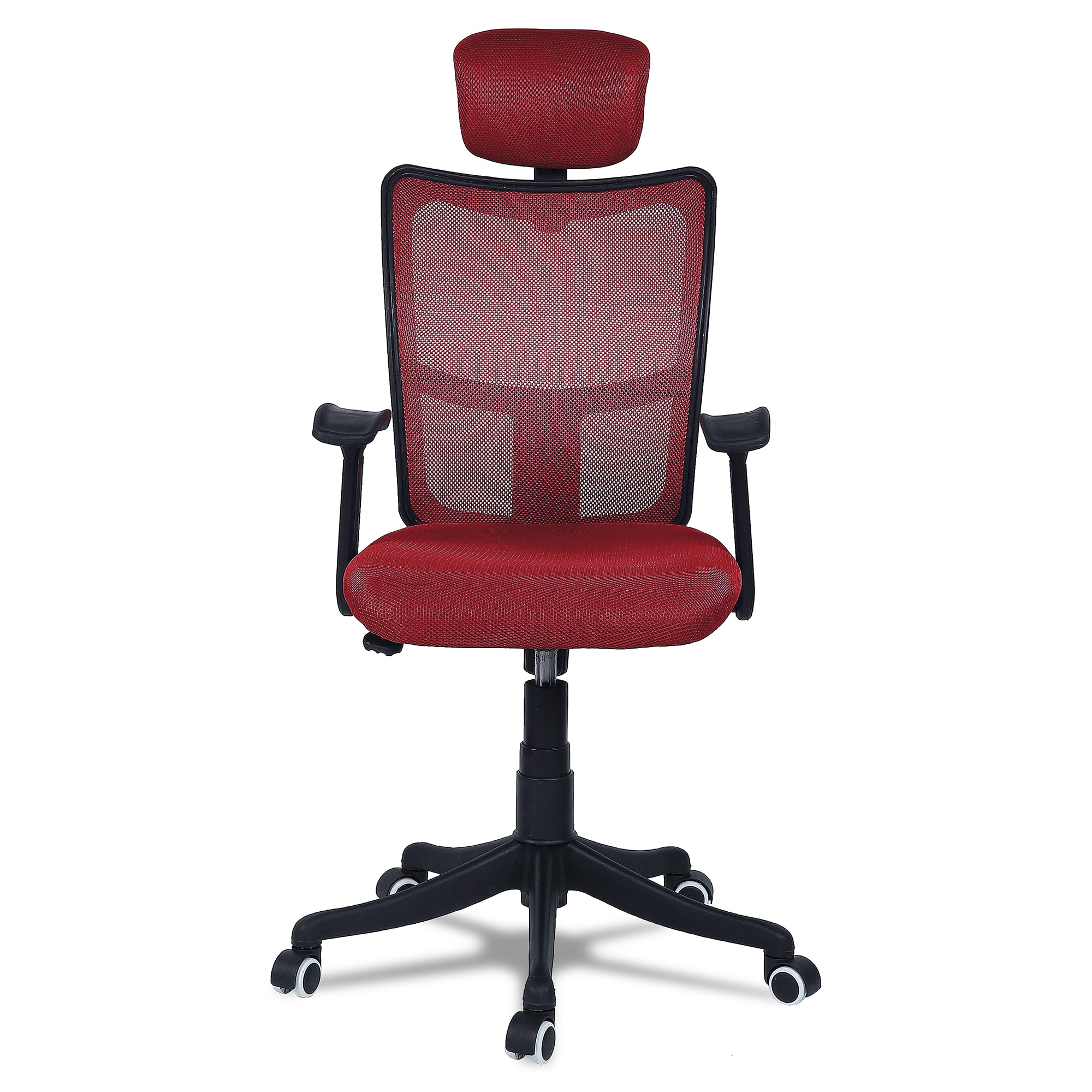 Jeaorda High Back Ergonomic Chair in Red Colour