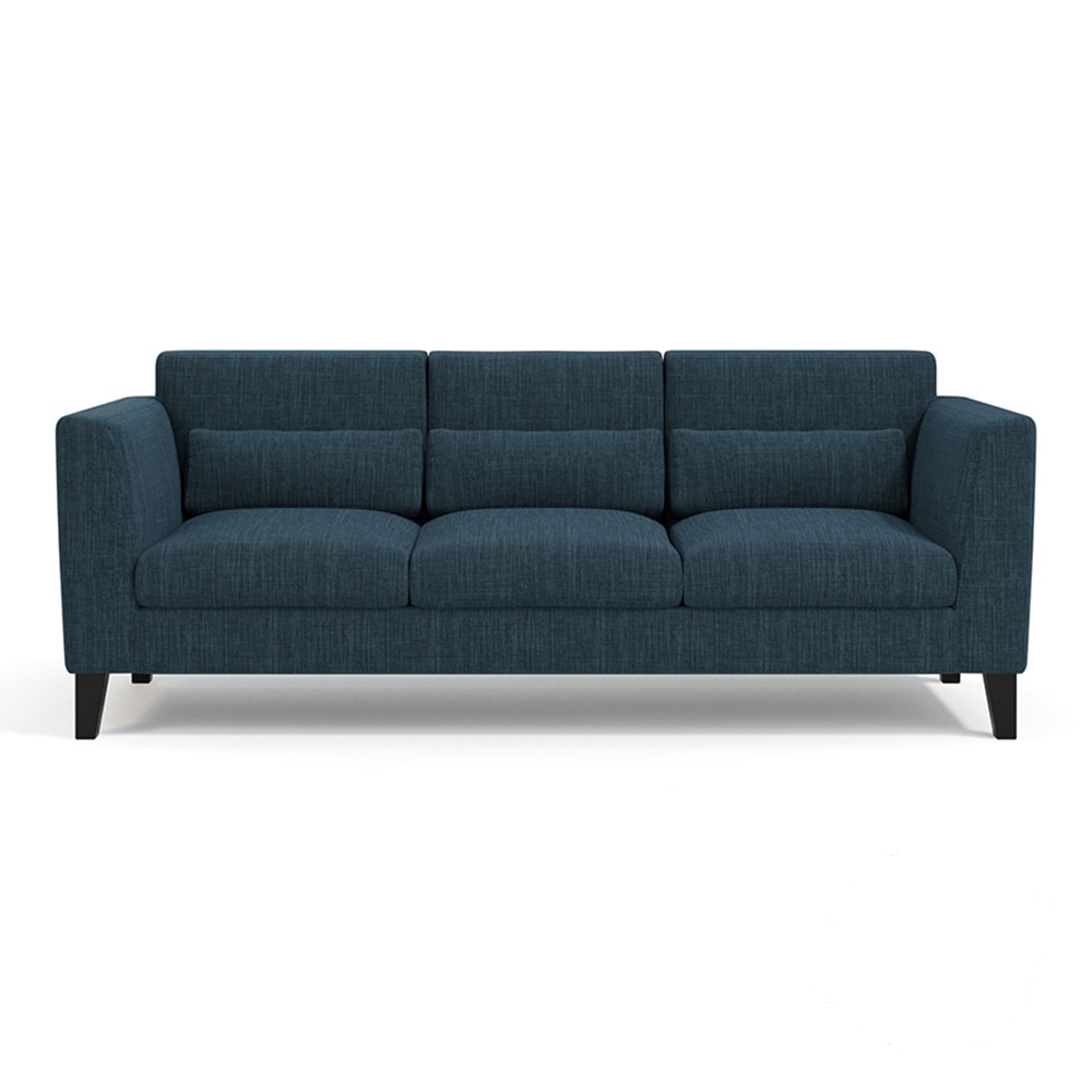 Lewis Sofa (Colour : Indigo Blue, Cushion : Hard, Seater : 3+2)