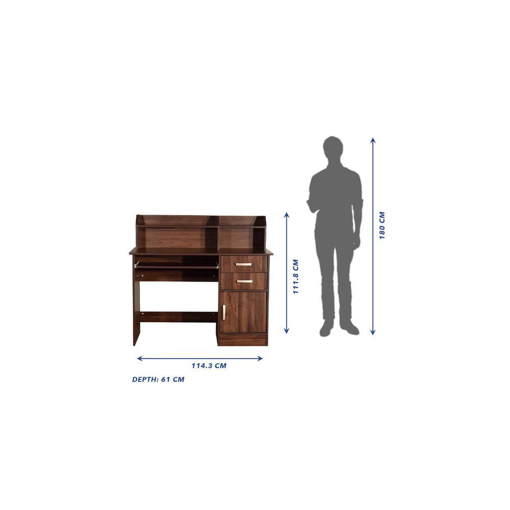 Shamon Study Table in Columbia Walnut Finish