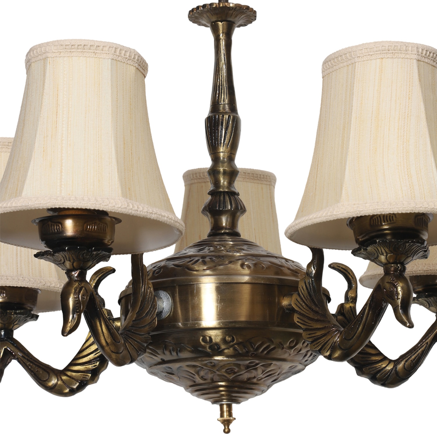 Devansh Gold Wall Mounted Lamp With Black Cotton Shade