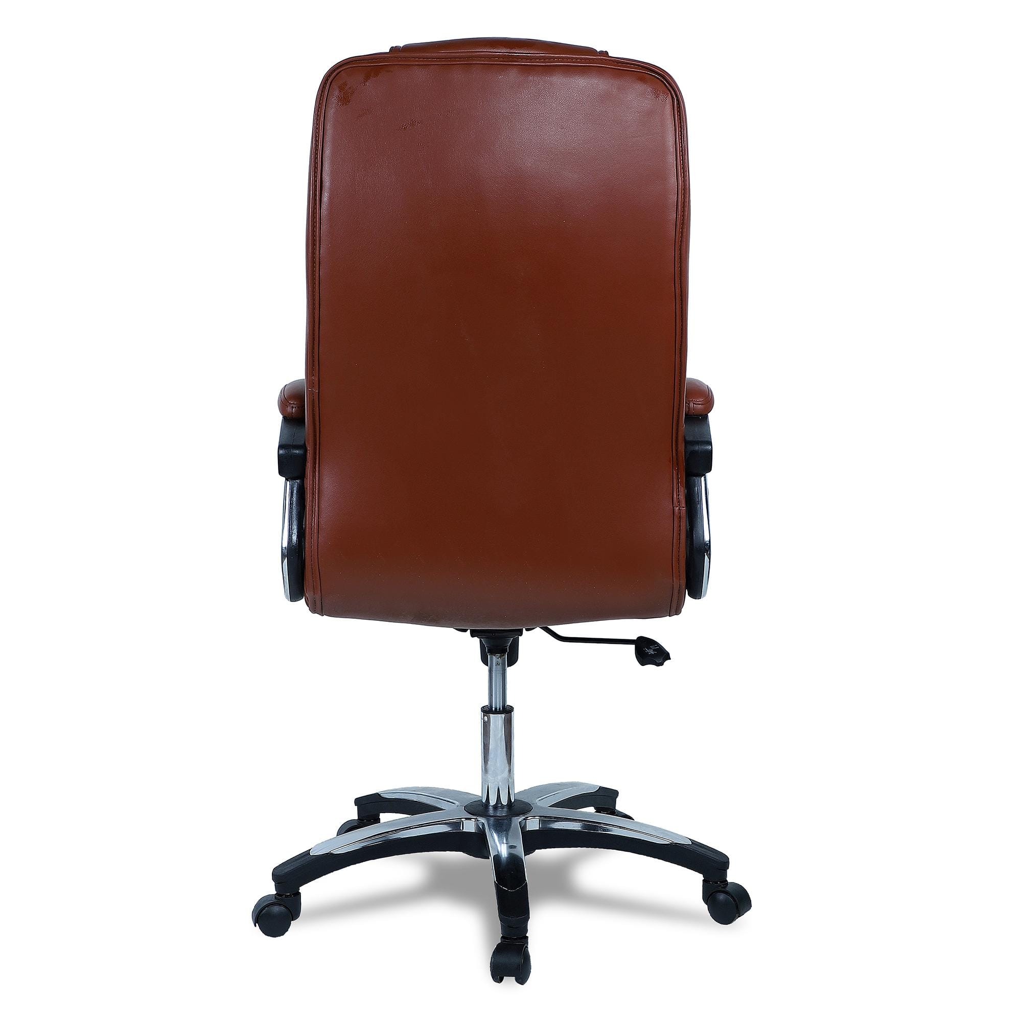Pleash High Back Executive Chair in Ten Brown Colour