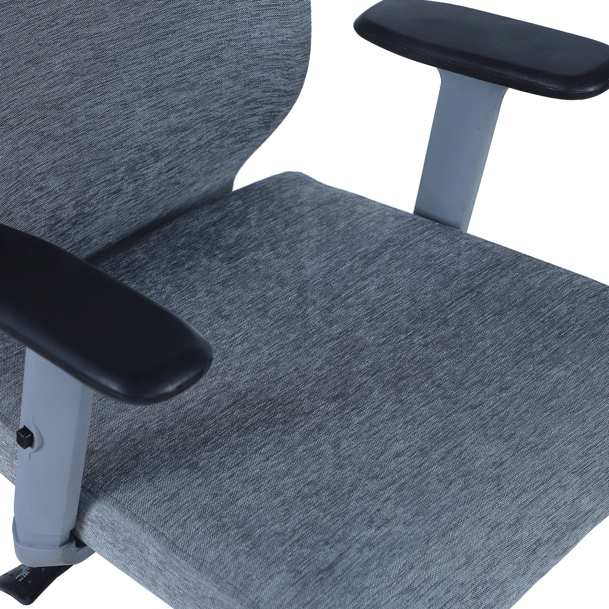 Rocknew York Mid Back Ergonomic Chair in Grey Colour