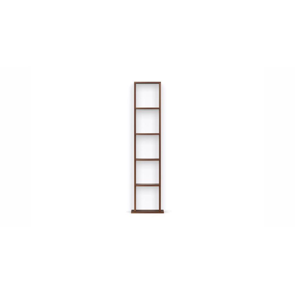 Walten Engineered Wood Bookshelf in Brown Maple