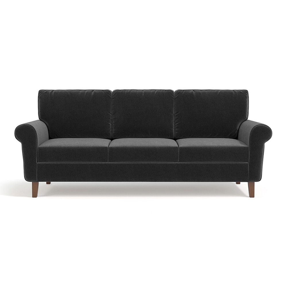 Oxford 3 Seater Fabric Sofa in Pebble Grey Colour-image-40