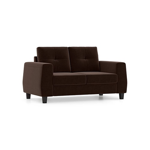 Edward 2 Seater Fabric Sofa in Dark Earth Colour - Urban Ladder