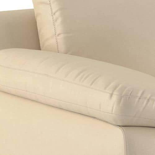 Esquel 2 Seater Leatherette Sofa in Cream Colour