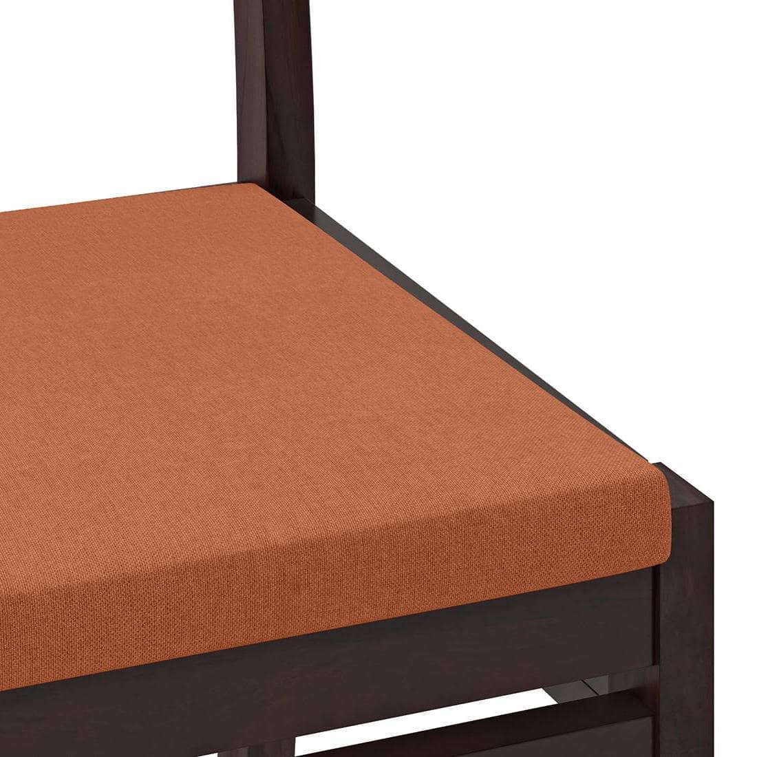 Kerry Solid Wood Dining Chair Set Of 2 In Mahogany Finish