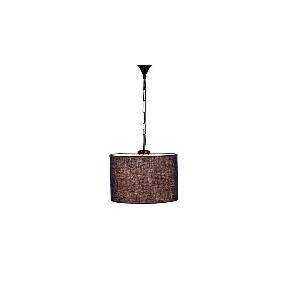 Drake Blue Natural Fiber Hanging Light