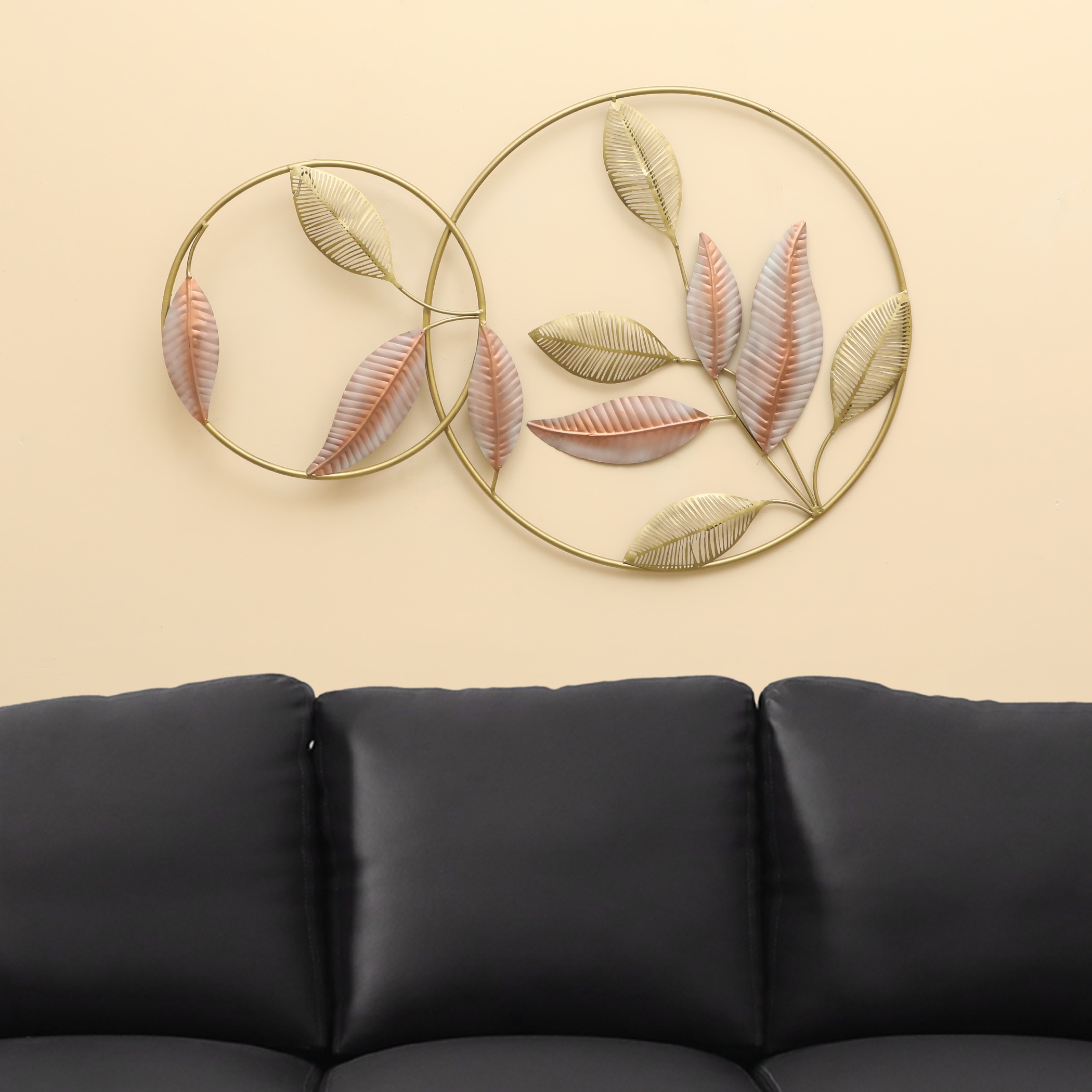 W-Nova Abstract Metal Wall Decor in Multicolor Set of 1 - Vedas Exports