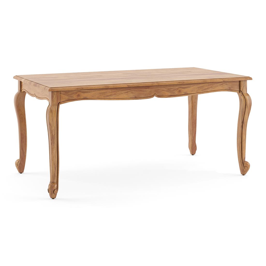 Taahira Dining Table 6 Seater In Natural Teak Finish