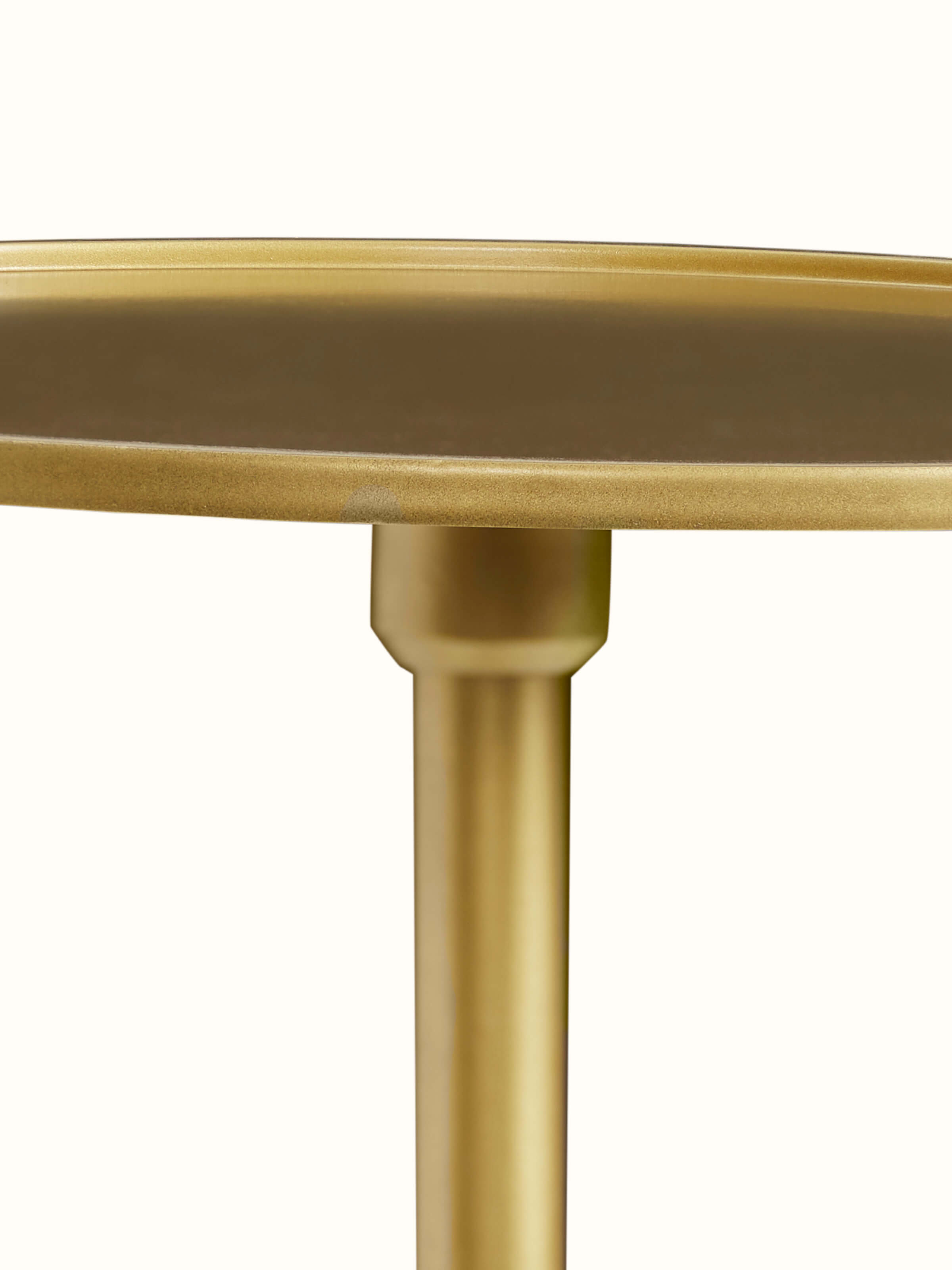 Detail shot of Marble Stone Carving Brass Finish End & Side Table