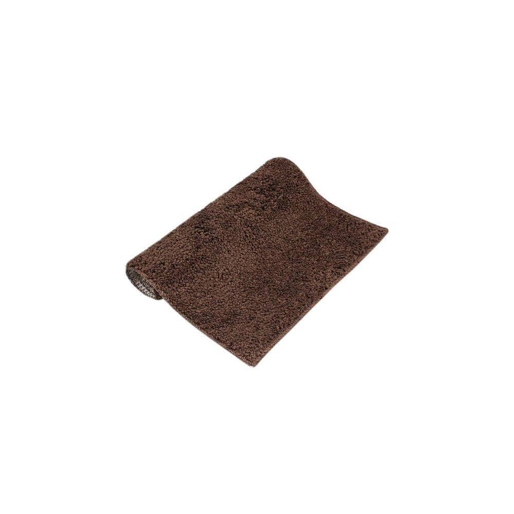 Sariyah Brown Solid Natural Fiber 23x15 inches Anti-Skid Bath Mat
