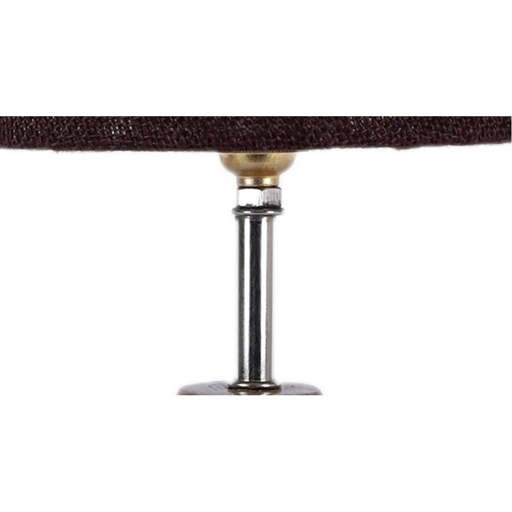 Gertrude Brown Natural Fiber Shade Table Lamp with Natural Wooden Base