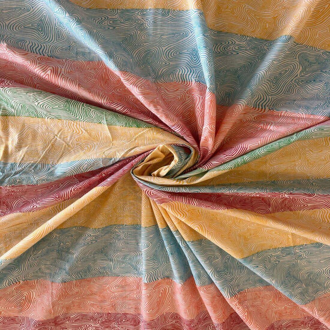 Threads Silky Touch Premium Super Double Queen Size Flat Bedsheet 254 x 230 cms