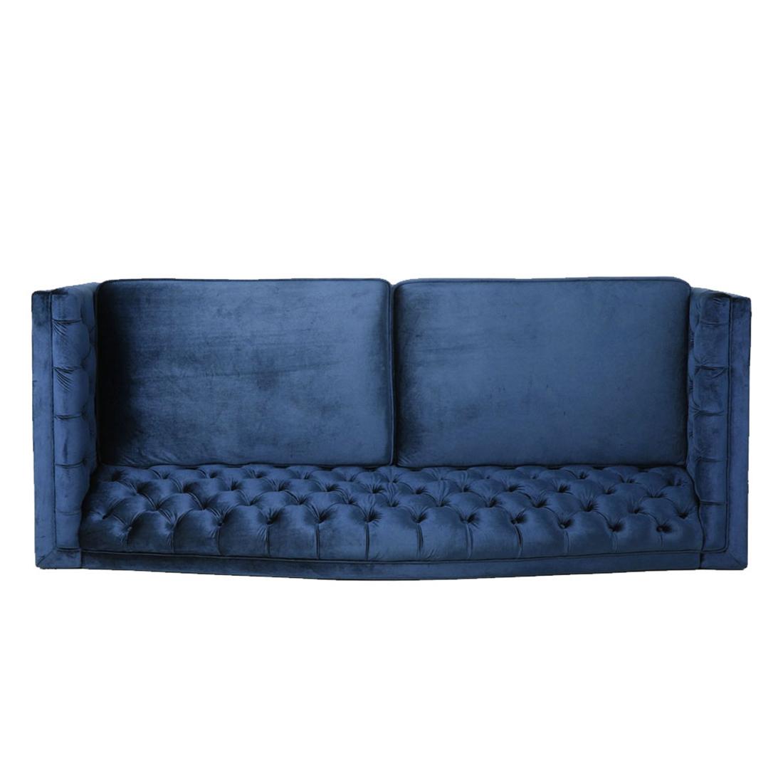 Elden Fabric Sofa (Navy Blue)