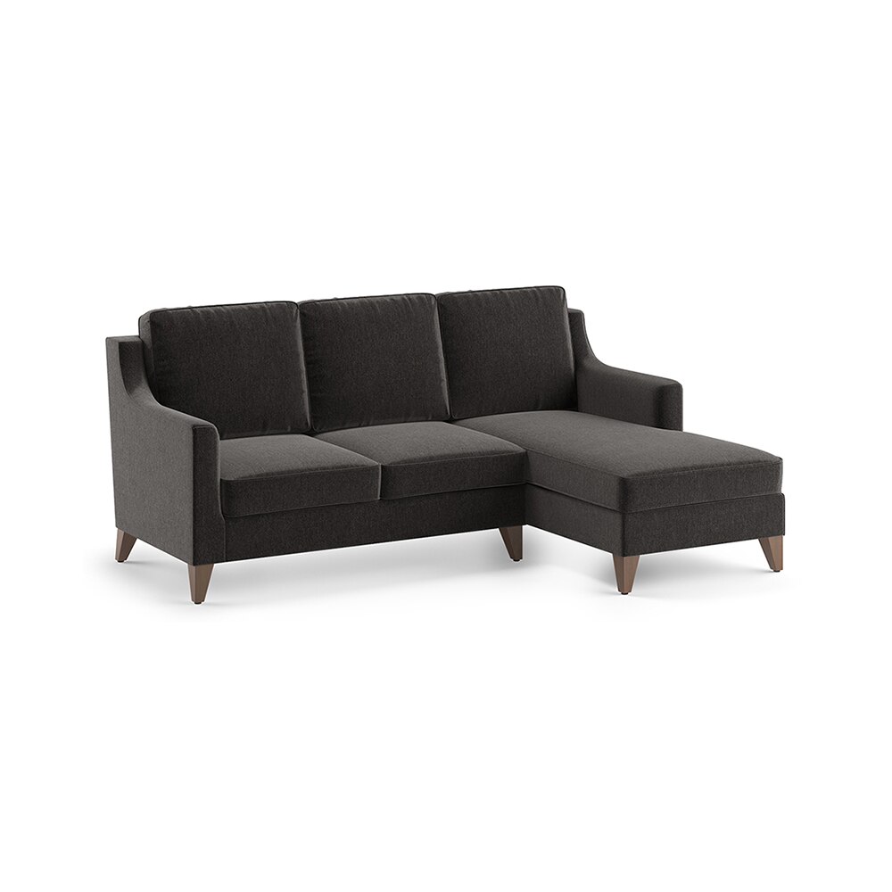 Abbey Sectional Sofa (Colour : Pebble Grey, Cushion : Soft, Seater : Right Aligned 2 Seater + Right Aligned Chaise)