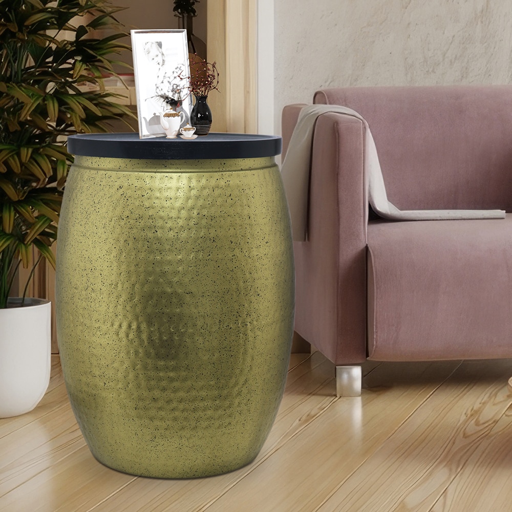 Metalsmith Side Table – Speckle Finish, Gold - Metalsmith
