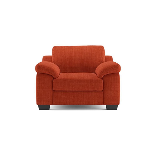 Esquel Premium 1 Seater Fabric Sofa in Lava Colour