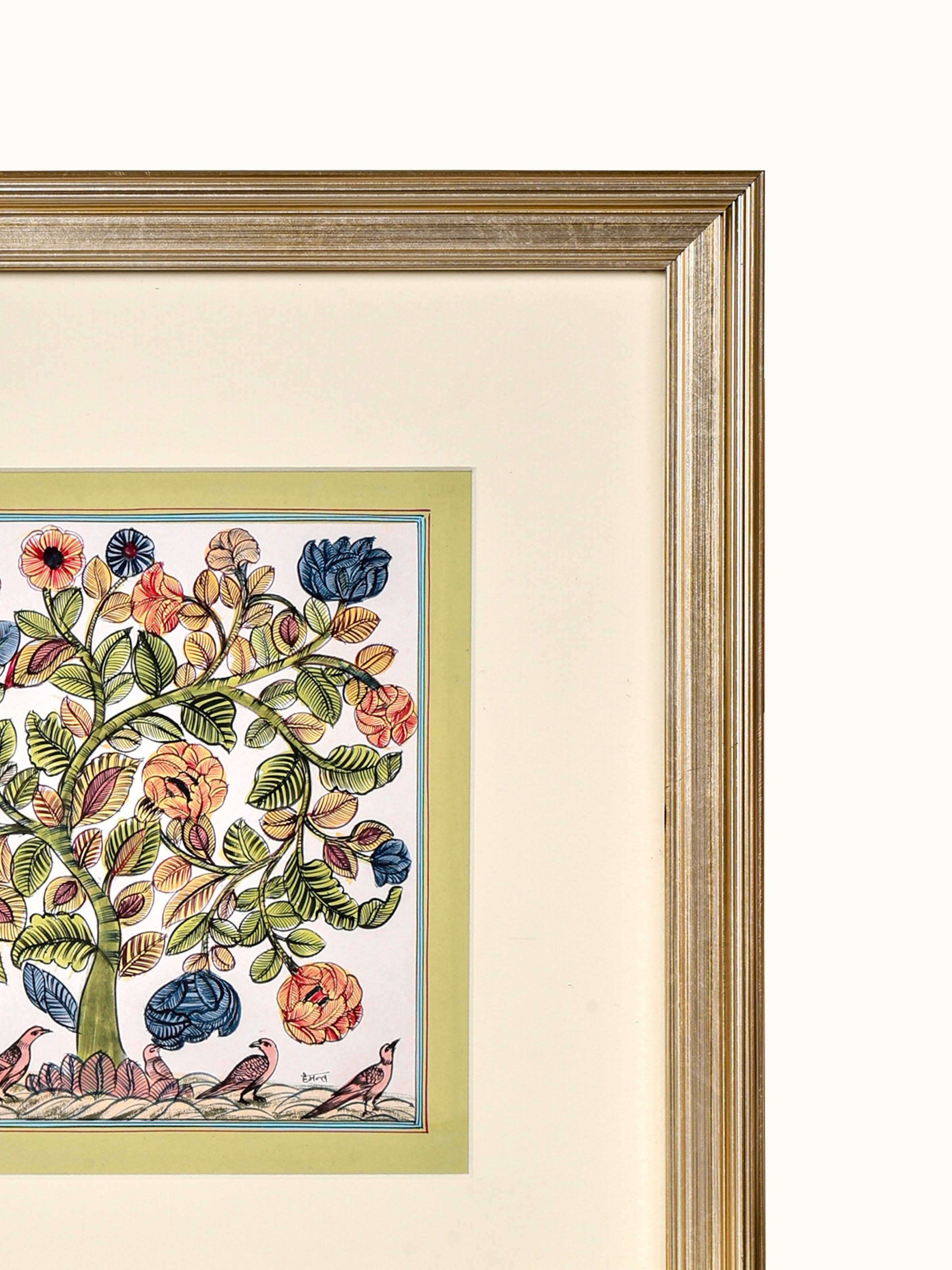 Tree Life Olive Miniature Painting