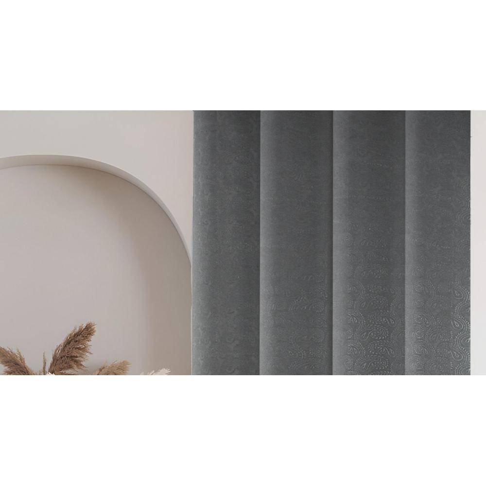 embo Pack of 2 Blackout Long Door Curtains