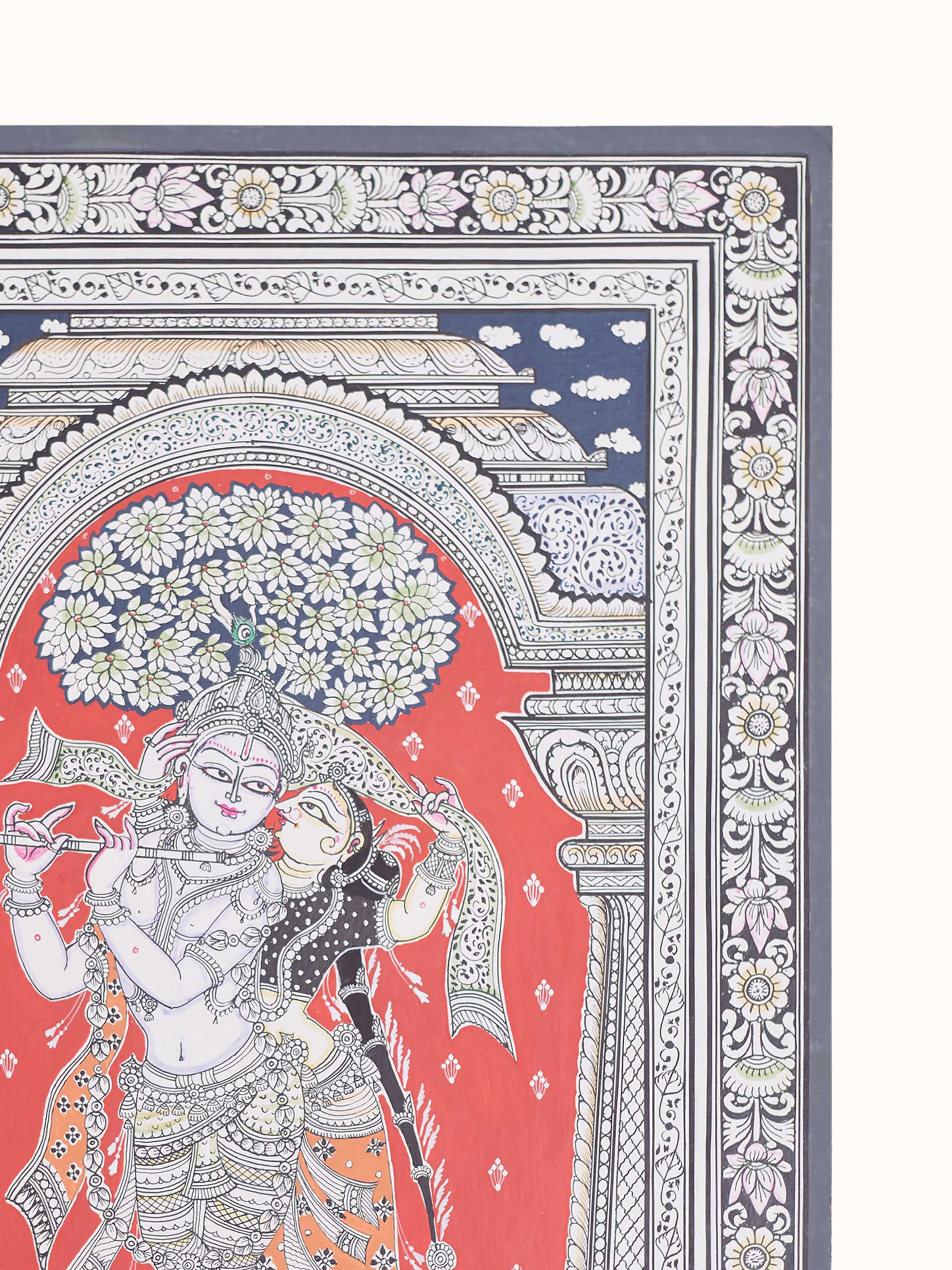 Radha Krishna Pattachitra Painting