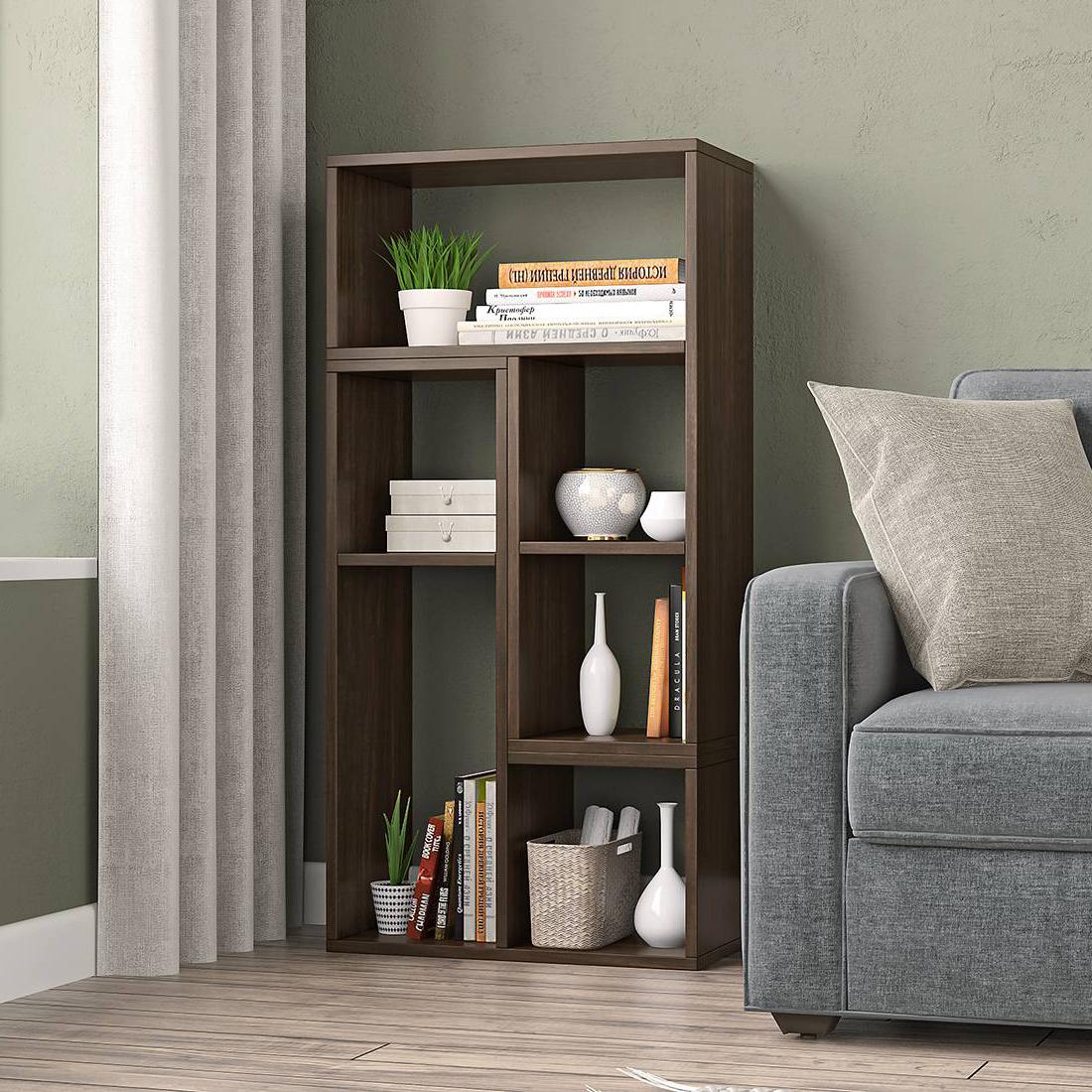 Hayden Engineered Wood Bookshelf in Californian Walnut Finish