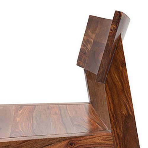 Gordon Solid Wood Dining Chair Set Of 1 In Teak Finish