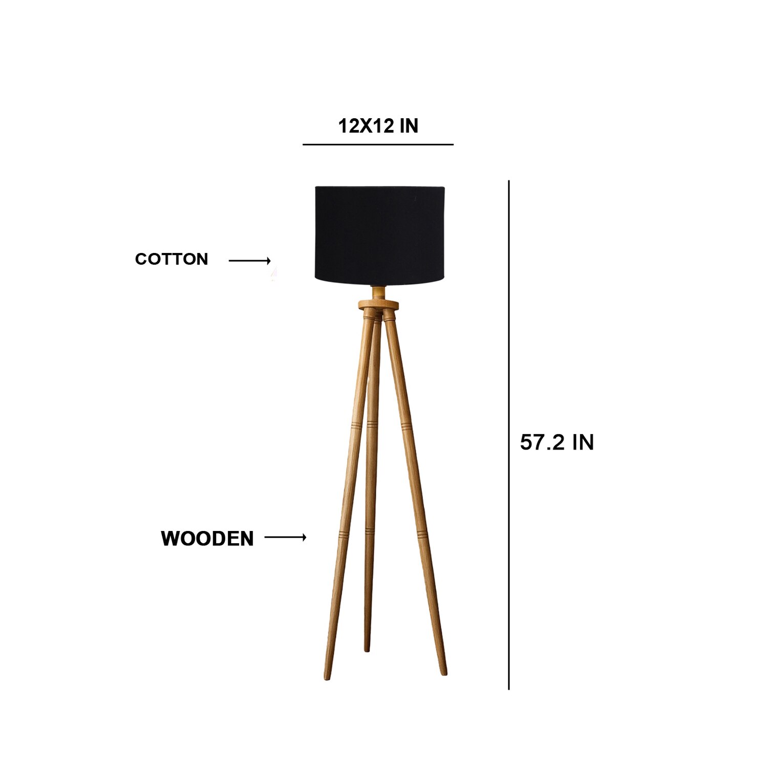 Devansh Tripod Floor Lamp