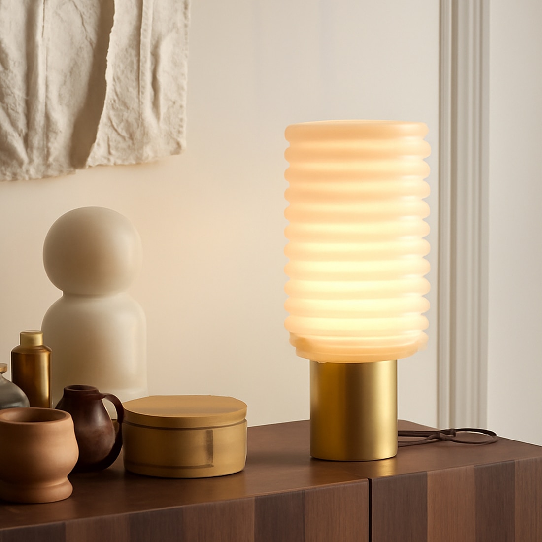 Tylis Handcrafted Table Lamp Tall - Orange Tree