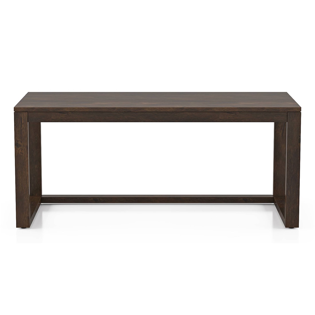 Avril Rectangular Solid Wood Coffee Table In Mango Walnut Finish and in Rococo Red Colour