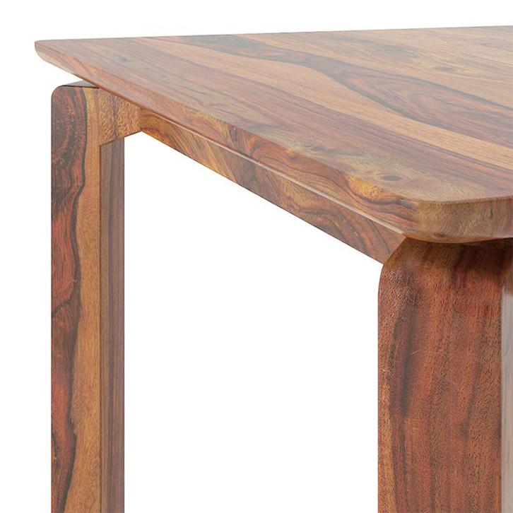 Catria - Martha 4 Seater Dining Table Set (Colour- Wheat Brown , Finish- Teak)