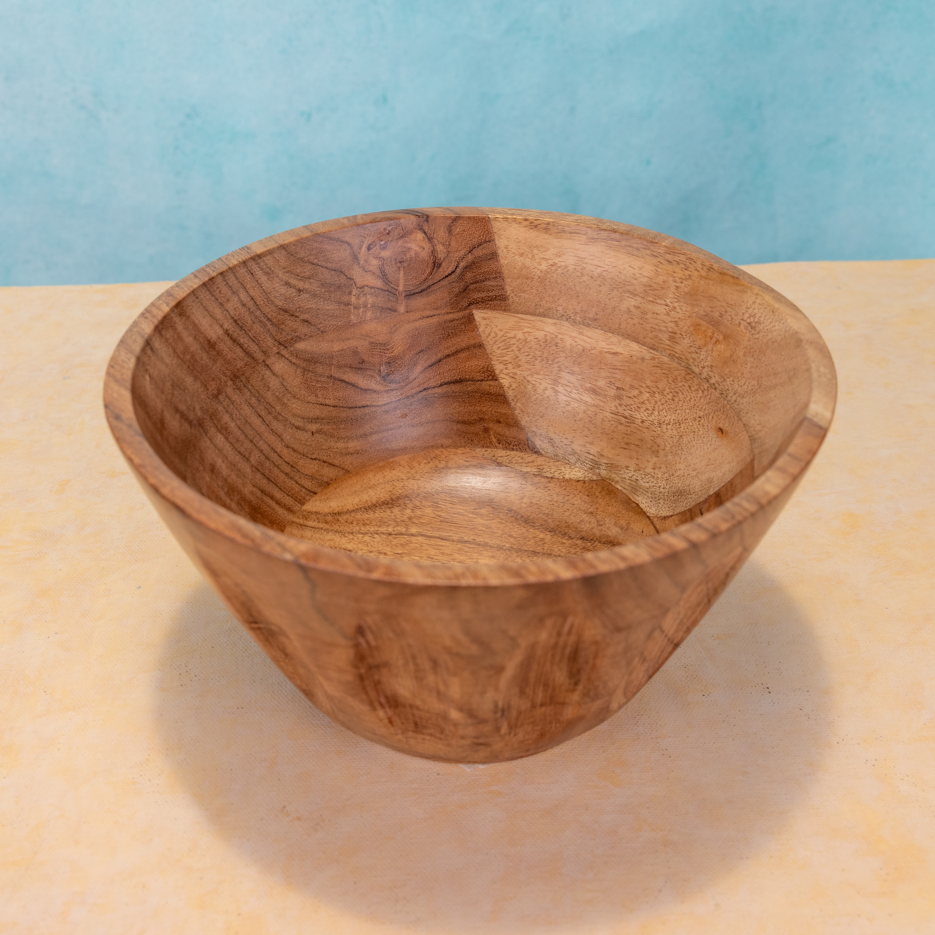 Ireka Home Prithvi Acacia Wood Serving Bowl – Multipurpose - Ireka Homes