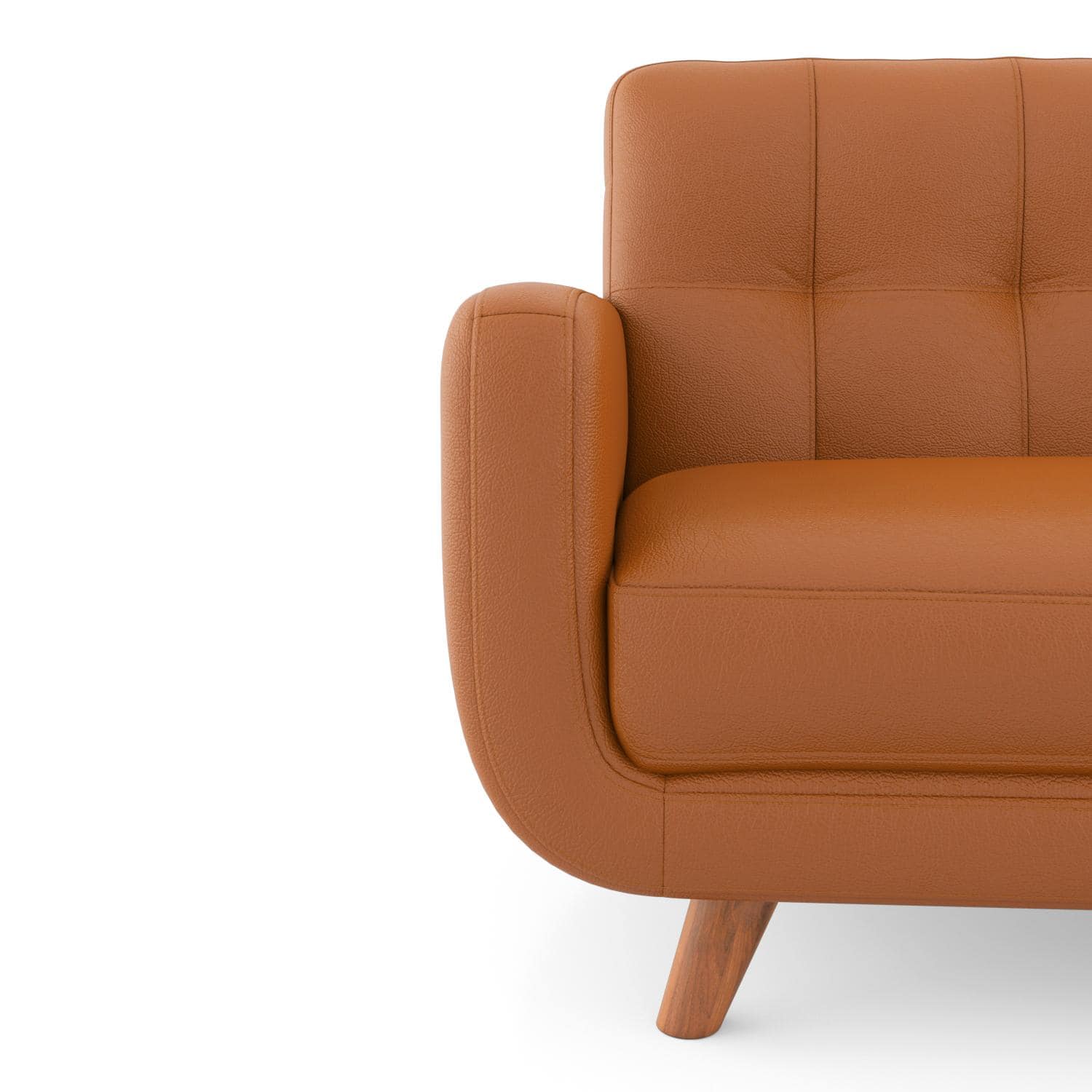 Waverly 2 Seater Leather Sofa in Apricot