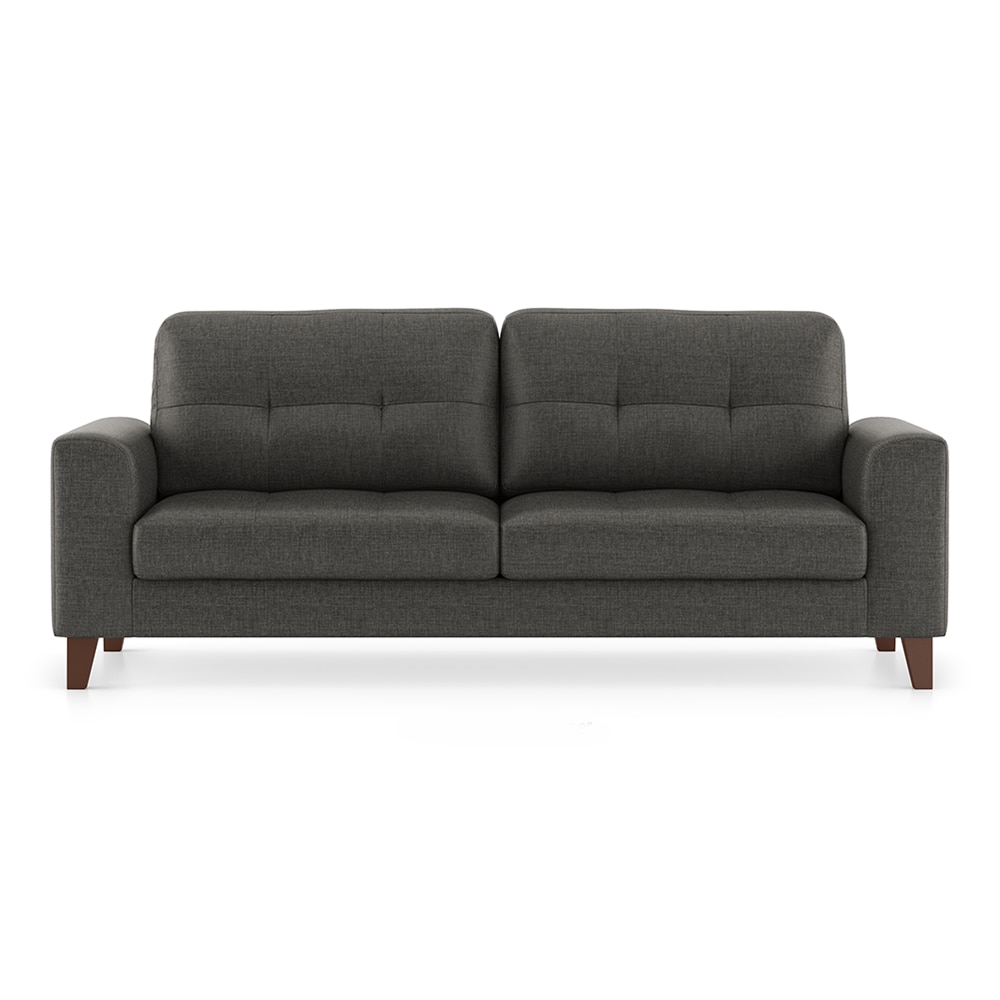 Verona Essential 3 Seater Fabric Sofa in Steel Colour